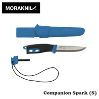 【速捷戶外】瑞典MORAKNIV 直刀(附打火石)藍 Companion Spark 13572， 登山/露營/野炊/野外求生