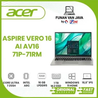 LAPTOP ACER ASPIRE VERO 16 AI AV16-71P-71RM 16" WUXGA INTEL CORE ULTRA 7 255H (EVO) 16GB 1TB SSD INT