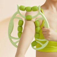 【Friyu】12輪環形腿部按摩器 滾輪放鬆按摩夾腿器 齒輪按摩器(瑜伽美腿器 按摩滾筒 瘦腿器 健身 肌肉)