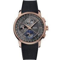 MIDO 美度 Baroncelli 永恆系列 月相計時機械錶-M0276253706100