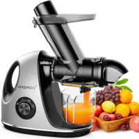 Vividmoo Masticating Juicer machines with 3-Inch Wide Chute, 2-Speed Modes &amp; Reverse Function, Powerful Fruit Cold Press Juicer