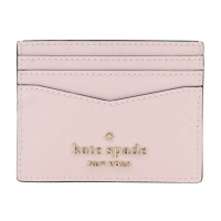 【KATE SPADE】防刮愛心鉚釘六卡名片夾(粉)