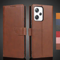 Wallet Flip Cover Leather Case for Xiaomi Redmi Note 12 Pro+ plus 4G 5G Global Pu Leather Bags Protective Holster Fundas Coque