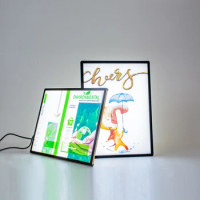 A4 led menu card a4 light board led led menu display