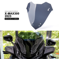 New Motorcycle Sports Windshield Windscreen Visor Viser Deflector Fits For XMAX300 X-MAX300 XMAX 300 X-MAX 300 2023