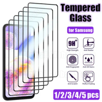 1/2/3/4/5PCS Protective Glass for Samsung S22 Plus A14 A12 A51 A52 Tempered Glass for Samsung A73 A53 A33 A23 A22 S21 S20 FE 5G