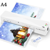 A4 Household Hot and Cold Laminator Machine Photo Storage Small Portable Photo Blister Packaging Plastic Film Roll Laminator