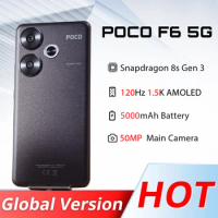 POCO F6 Smartphone Global Version Snapdragon 8s Gen 3 90W Turbo Charging 5000mAh Battary