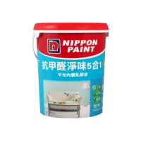【立邦】抗甲醛淨味5合1 平光內牆乳膠漆（5公升裝）(內牆漆／電腦調色漆)