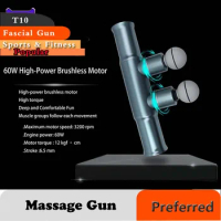 Double-Ended Fascia Gun Fitness Massage Gun Fascial Neck And Back Massager Relaxation Exercise Professional Therapy Essential