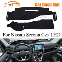 ZUIMI Dashboard Cover Dash Mat Dashmat For Nissan Serena C27 LHD RHD Dash Board Cover Pad Sun Shade