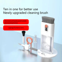 10 In 1 Cleaner Brush Kit For Earphone Phone Tablet Laptop Keyboard Screen Cleaning Tools Wipe Cloth Cleaning Pen For Earphones