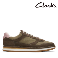 【Clarks】女鞋Craft Run Tor. 復古工藝撞色透氣休閒鞋 運動鞋(CLF74791C)