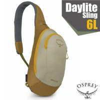 【OSPREY】Daylite Sling 6L 輕量多功能休閒單肩背包.斜背包.側背包(高品質YKK拉鍊) 草甸土灰棕
