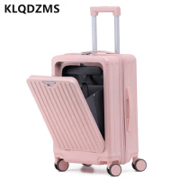 KLQDZMS 20"22"24"26 Inch New Suitcase Multifunctional Business Laptop Trolley Case Boarding Box with Wheels Rolling Luggage