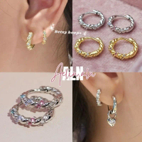 บล็อกบัสเตอร์ มีบริการเก็บปลายทาง Betsy hoop earring - Aelin.aln  (ต่างหูห่วงเบ็ทซี่ ) แมทช์ ได้หลาย