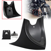 For Harley Sportster Iron 883 1200 XL Motorcycle Front Bottom Spoiler Mudguard Air Dam Chin Fairing Bright Black