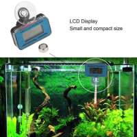 Household Thermometers Digital LCD Fish Aquarium Submersible ABS Waterproof Tank Temperature No Sensor Cable Required