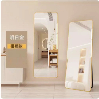 掛牆座地兩用-全身鏡穿衣鏡(明日金) 80x180cm