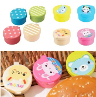 Wadah Saos Tomat Mayonise Bumbu Salad Mini Lucu Sauce Cup Bento Plastik saos bulat Botol Kitchenware