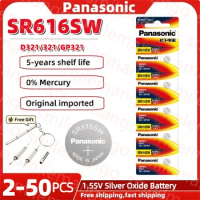 Panasonic SR616SW 1.55V button battery is suitable for the Sky King Fiat Omega CK Longines Jialan Rossini Silver oxide battery