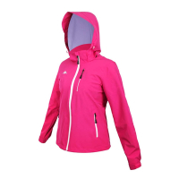 KAPPA 女運動外套- 連帽外套 防水 防風 刷毛 保暖 上衣 331I2ZW-XLF 桃紅紫銀
