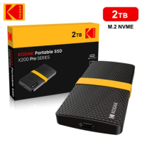 Kodak Portable SSD Type-C 3.1 GEN2 NVME Pcie Mobile Solid State Drive PSSD 256GB 512GB 1TB 2TB for Laptops Destops PS5 PS4 XBOX