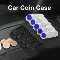 5 Slots Car Coin Box Coin Dispenser Coin Holder Sorter Storage Waiter Change Collector Cashier Box With Safe Driver Spring R2U7