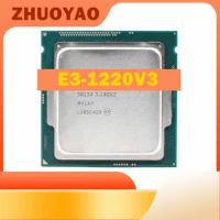 Xeon E3 1220 V3 CPU 3.1GHz 8MB 4 Core SR154 LGA 1150 E3-1220V3 Processor Support H55 Motherboard