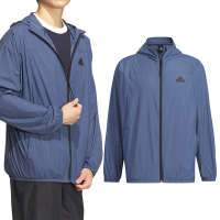 Adidas TH LW WV JKT 男款 藍色 連帽 運動 訓練 休閒 輕便 透氣 防曬 外套 IT3941