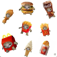móc khoá MC Donald meme mèo
