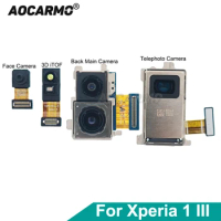Aocarmo For Sony Xperia 1 III / X1iii MARK3 Front Face Selfie Back Ultra Wide Main Telephoto Zoom Camera Module Flex Cable