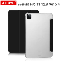 Case For iPad Pro 11 2022-2018 M1 M2 Cover For iPad Air 5 4 10.9" Pro 12.9 3rd 4th 5th 6th Gen Case Transparent Back hard shell