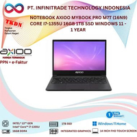 NOTEBOOK AXIOO MYBOOK PRO M7T (16N9) CORE i7-1355U 16GB 1TB SSD WINDOWS 11 - 1 YEAR