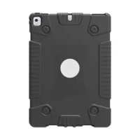 For Apple Ipad6 Rubber Silicone Rugged Shockproof Case(black)