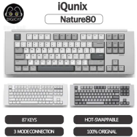 IQUNIX Nature 80 Mechanical Keyboard Kit 3mode USB/2.4G/Bluetooth Wireless Keyboard 87key Hot Swap Rgb Light Gaming Keyboard Kit