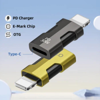 Type C To Lightning OTG Adapter Charger For iPhone 14 iPad Lightning Male To USB C Female Adapter Fast Charging OTG Connector