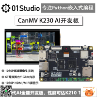 01科技CanMV K230 AI開發板 攝像頭視覺識別模塊6T等效算力超K210-莉子百貨-杏奈生活舘