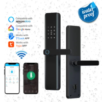 Keyless Door Finger Fingerprint Entry Electric Ttlock Smart Alexa Gate Locks Wifi Home Intelligent Lock