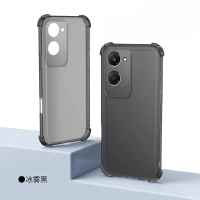 Sarung Telefon Matte Jelas, Berwarna-warni, untuk Xiaomi Redmi A5 dan Poco C71, Lutsinar, Empat Sudu