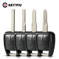 KEYYOU Remote Control Key Shell Case For Chevrolet Cruze Aveo For Opel Key Fob 3 Buttons Car Cover YM-28 HU100 HU46 HU43 Blade