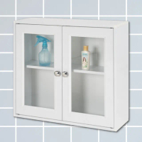 【米朵Miduo】2.2尺壓克力兩門塑鋼浴室吊櫃 收納櫃 防水塑鋼家具