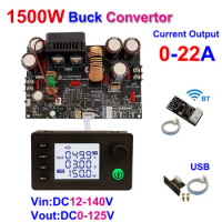 125V 22A 1500W CC CV Step-Down Adjustable Regulated Stabilized Voltage Power Supply Modbus Bluetooth LCD APP USB Buck Converter