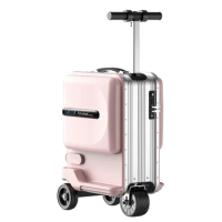 Airwheel SE3minit 20 inch ride on carry on travel luggage small luggage with wheels Removable Power Bank Battery suitcase