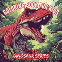 Dinosaur Series Coloring Book For Kids/ 25 Lembar Buku Mewarnai Bahagia Bookspace