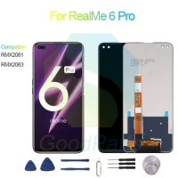 For RealMe 6 Pro Screen Display Replacement 2400*1080 RMX2061, RMX2063 For RealMe 6 Pro LCD Touch Digitizer