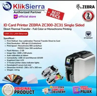 ID Card Printer ZEBRA ZC300 ZC32 2Sided | ZC31 1Sided - Direct Thermal Transfer, USB 2.0 +LAN Ethern