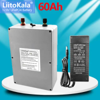 LiitoKala 12.8v 60ah lifepo4 battery pack lifepo4 lithium battery pack 12v 60ah LiFePO4 battery Iron phosphate battery+charger