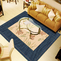 范登伯格 - 光庭天然羊毛花印進口地毯 -淡藍 (200x290cm)