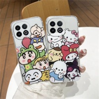 Sarung Lutsinar, Untuk VIVO IQOO 13 5G, X200, X200 Pro, Sarung Telefon Kartun Comel, Vivo iQOO13 5G,